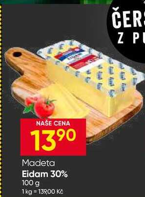 Madeta Eidam 30% 100 g 