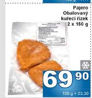 Pajero Obalovaný kuřecí řízek 2 x 150 g