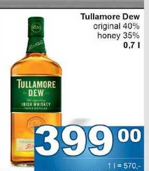 Tullamore Dew original 40% honey 35% 0,7l