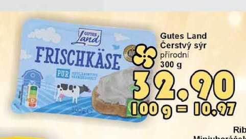 Gutes Land Čerstvý sýr přírodní 300 g