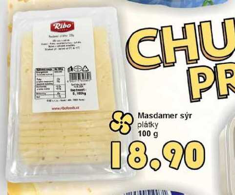 Masdamer sýr plátky 100 g 