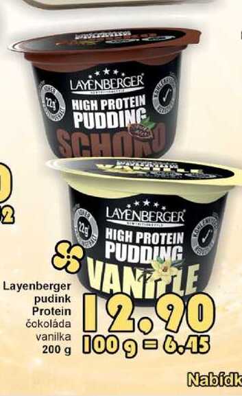 Layenberger pudink Protein čokoláda vanilka 200 g