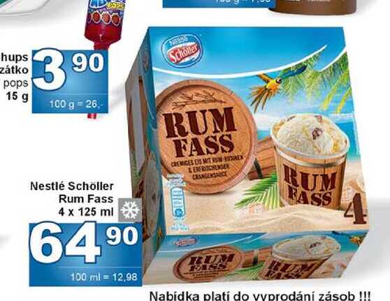 Nestlé Schöller Rum Fass 4 x 125 ml 