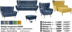 Sedací souprava VOSS - 1 Pohovka