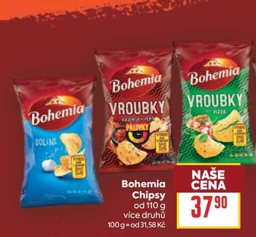 Bohemia Chipsy od 110 g