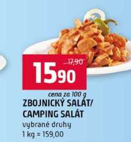 ZBOJNICKÝ SALÁT CAMPING SALÁT vybrané druhy 100g