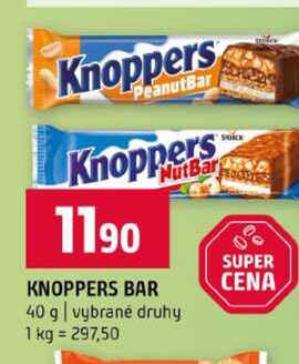 KNOPPERS BAR 40 g vybrané druhy 