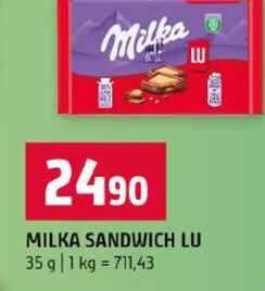 MILKA SANDWICH LU 35 g
