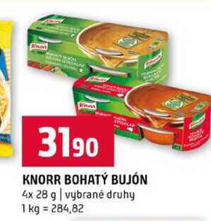 KNORR BOHATÝ BUJÓN 4x 28 g vybrané druhy