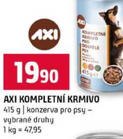 AXI KOMPLETNÍ KRMIVO 415 g konzerva pro psy vybrané druhy 