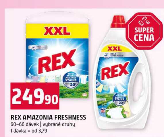 REX AMAZONIA FRESHNESS 60-66 dávek vybrané druhy