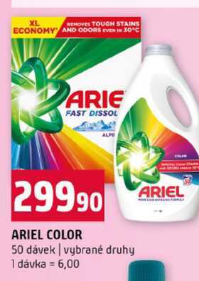 ARIEL COLOR 50 dávek vybrané druhy 