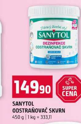SANYTOL ODSTRAŇOVAČ SKVRN 450 g