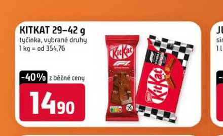 KITKAT 29-42 g tyčinka, vybrané druhy