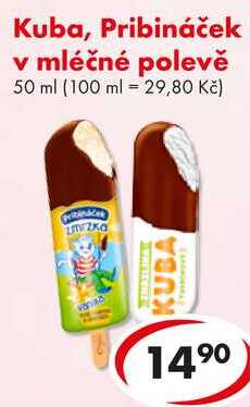 Kuba, Pribináček v mléčné polevě, 50 ml 