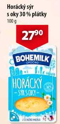 Horácký sýr s oky 30% plátky, 100 g 