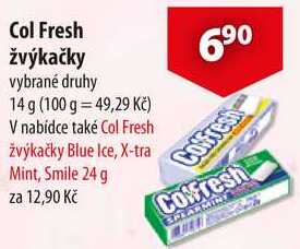 Col Fresh žvýkačky, 14 g