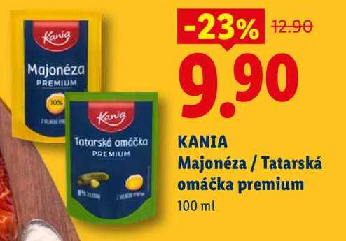 KANIA Majonéza/Tatarská omáčka premium, 100 ml 