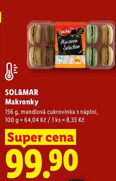 SOL&MAR Makronky, 156 g