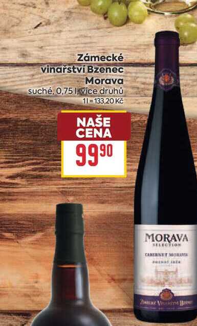 Zámecké vinařství Bzenec Morava suché, 0,75l