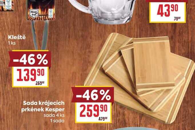 Sada krájecích prkének Kesper sada 4 ks