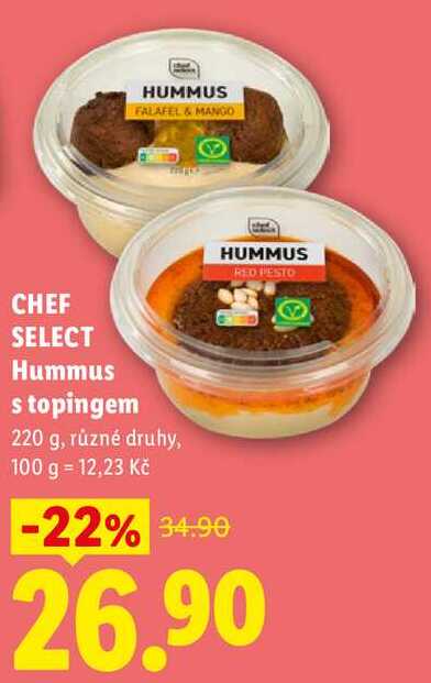 CHEF SELECT Hummus stopingem, 220 g