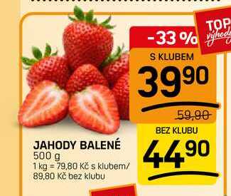 JAHODY BALENÉ 500 g 