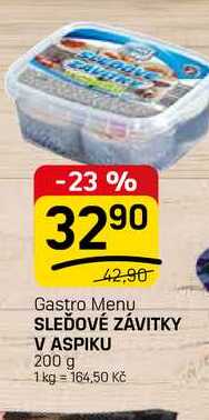 SLEĎOVÉ ZÁVITKY V ASPIKU 200 g 