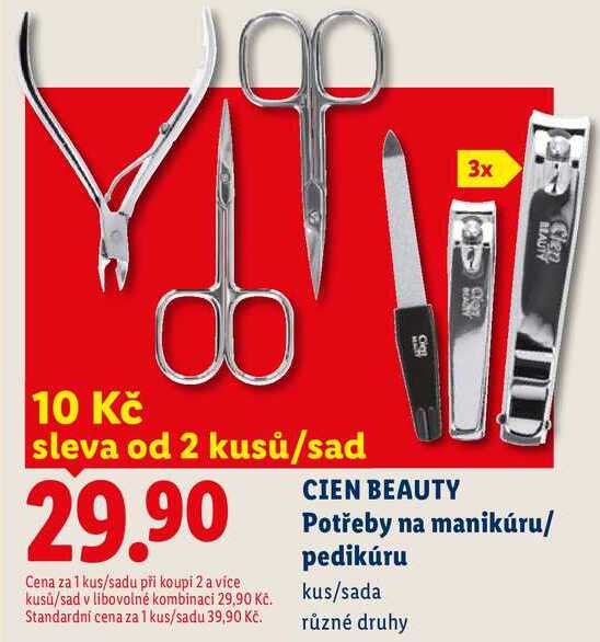CIEN BEAUTY Potřeby na manikúru/pedikúru 