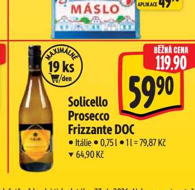  Solicello Prosecco Frizzante DOC 0,75 l