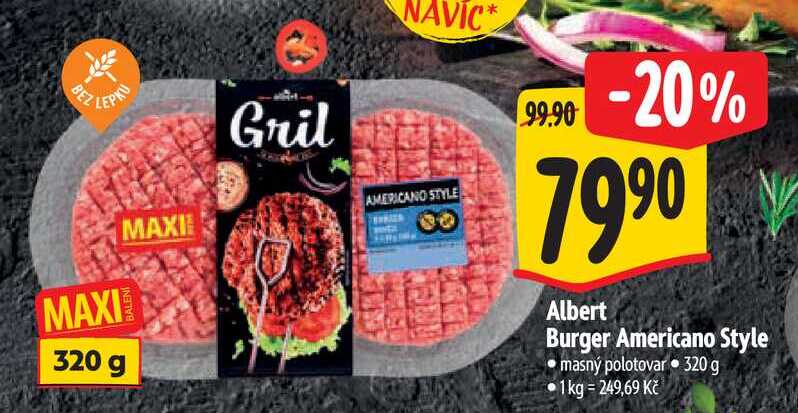  Albert Burger Americano Style 320 g