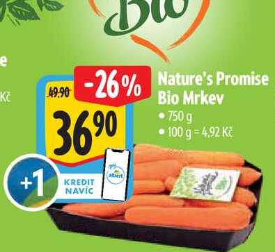   Nature's Promise Bio Mrkev  750 g 