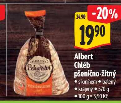  Albert Chléb pšenično-žitný 570 g