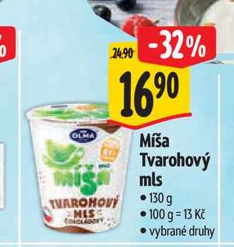  Míša Tvarohový mls 130 g