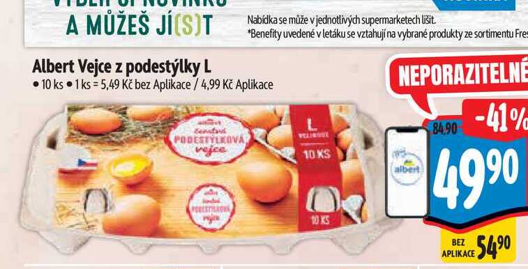  Albert Vejce z podestýlky L 10 ks