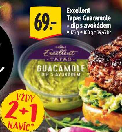 Excellent Tapas Guacamole dip s avokádem, 175 g