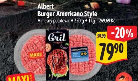 Albert Burger Americano Style, 320 g