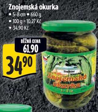 Znojemská okurka, 660 g