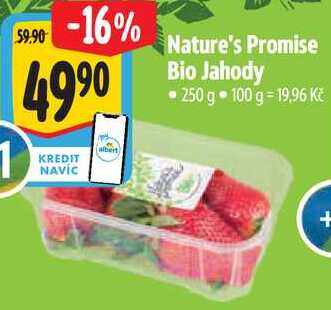 Nature's Promise Bio Jahody, 250 g 