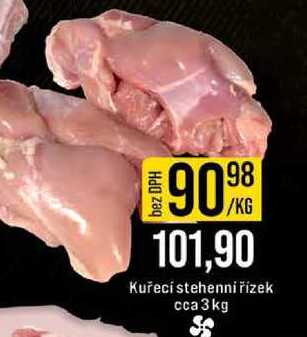 Kuřecí stehenní řízek cca 3kg 1kg
