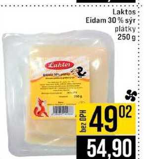 Laktos Eidam 30% sýr plátky 250g