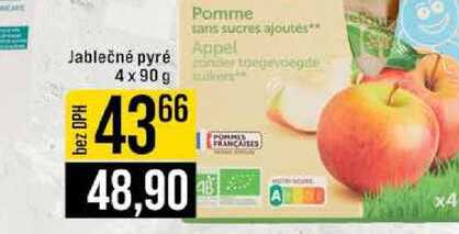 Jablečné pyré 4x90 g 