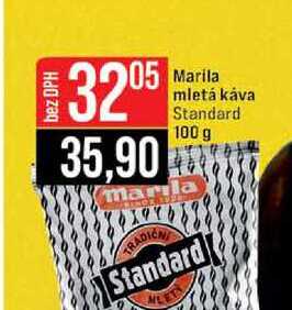 Marila mletá káva Standard 100 g 