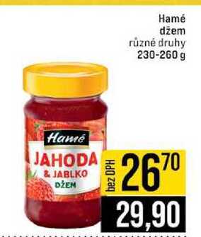 Hamé džem různé druhy 230-260 g