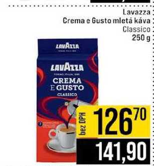 Lavazza Crema e Gusto mletá káva Classico 250 g
