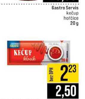 Gastro Servis kečup hořčice 20g 