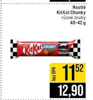 Nestlé KitKat Chunky různé druhy 40-42 g 