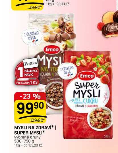 MYSLI NA ZDRAVÍ* | SUPER MYSLI* vybrané druhy 500-750 g