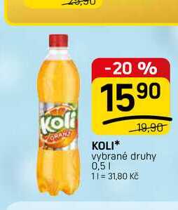 KOLI* vybrané druhy 0,5l