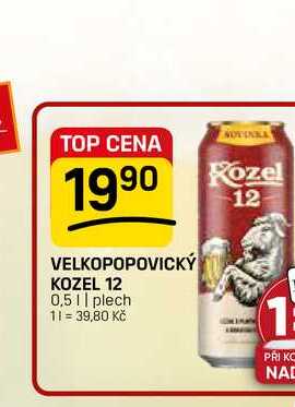 VELKOPOPOVICKÝ KOZEL 12 0,51 plech 